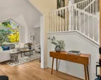 Entryway is bright and inviting.