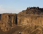 Stunning cliff vistas. 400 foot shear cliff walls to canyon floor below. Head of Frenchman Coulee has 50 developable acres. Equestrian trails exist from the highest ridges to the canyon floor below. Famous "FEATHERS" rock out-cropping shown in distance.
