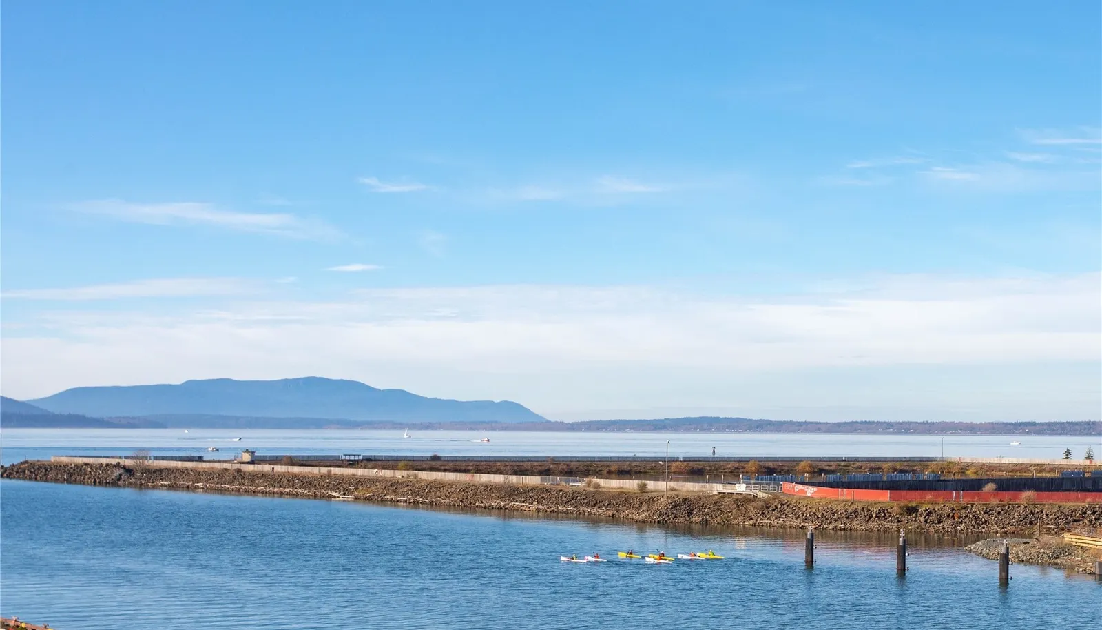 View of Lummi Island and Bellingham Bay from the deck.