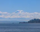 Iconic Mt. Rainier front and center. Iconic Mt. Rainier front and center.