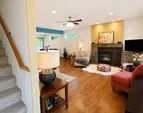 Welcoming entry with natural light and a direct connection into the home.