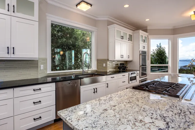 Storage galore to keep the counters clear and ready to create another fine meal. Chicken Cordon Bleu anyone?