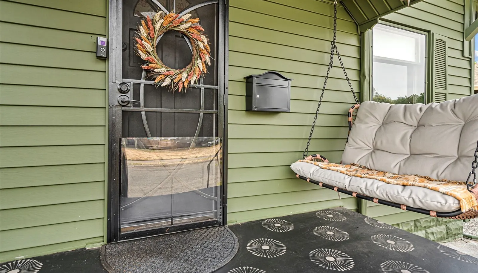 The front porch sets the tone from the moment you arrive, blending warmth, character, and curb appeal.