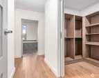 Showroom Secondary Bedroom. Finishes vary by unit. Furniture not included in sale.