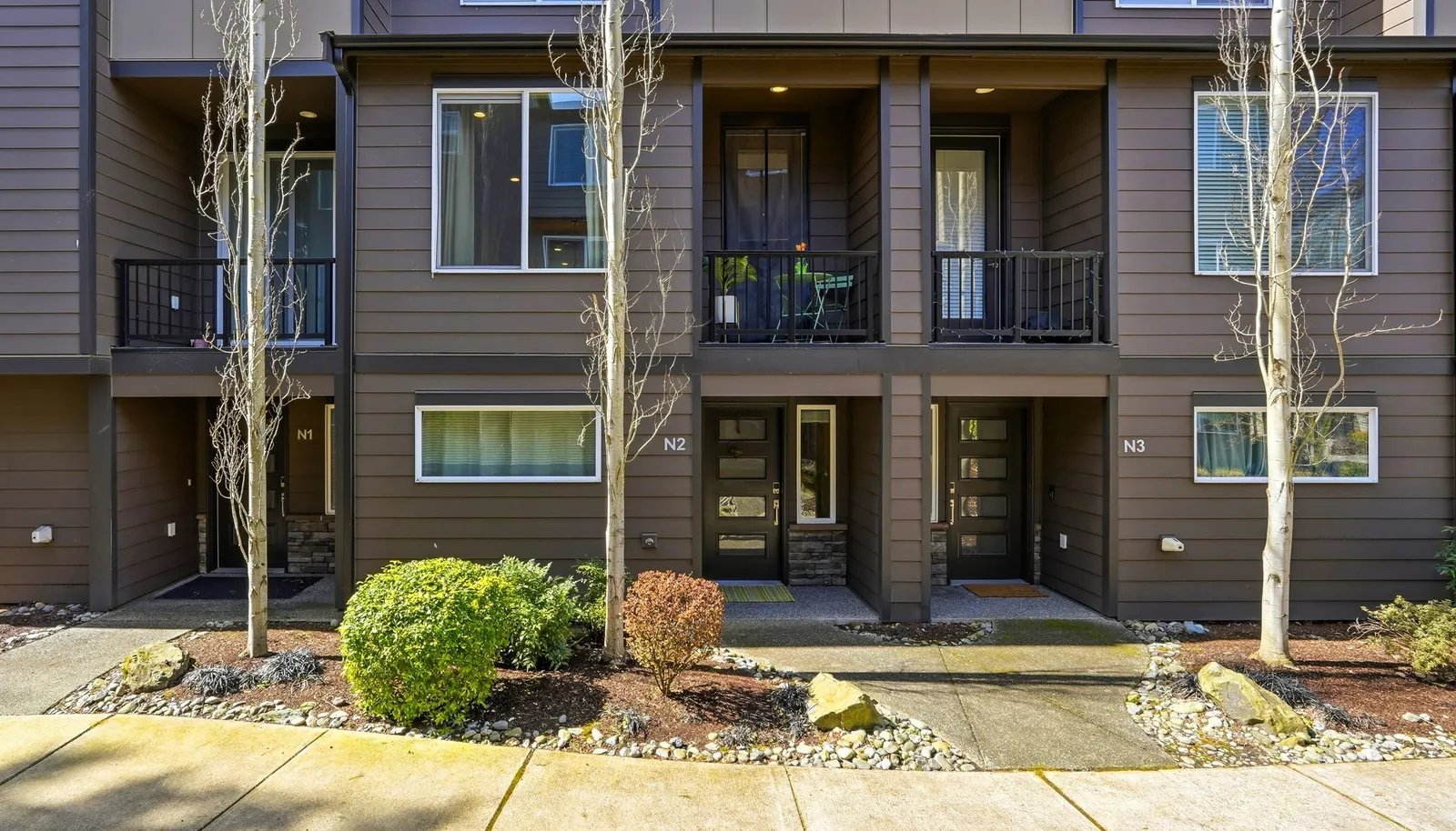 It’s an attached single-family residence where you own the land the home is built on.
