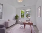 Main level bedroom is the perfect space for an office.