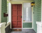 Covered porch front entrance
