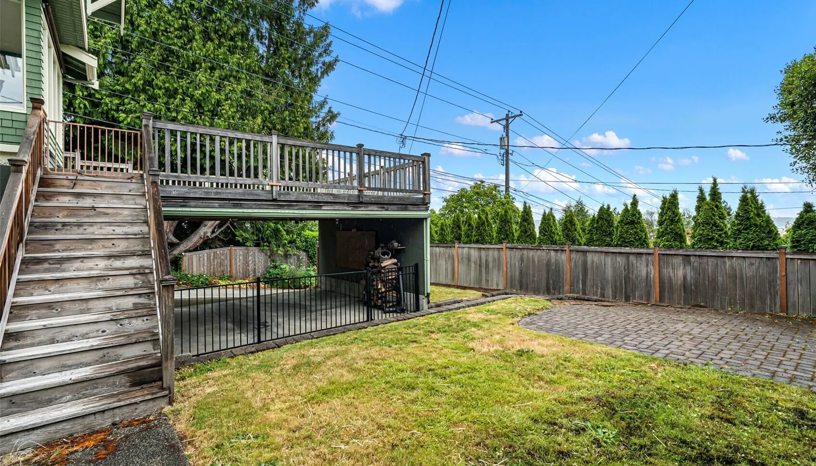Additional offstreet parking -attached carport with EV charger.