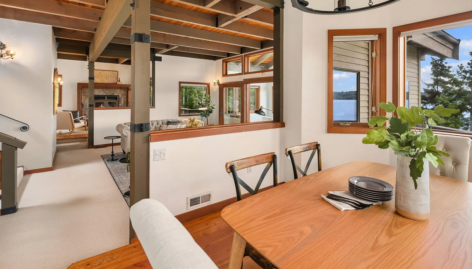 Open living spaces for casual daily living as well as entertainment lifestyle demands.