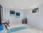 Full bathroom on basement level.