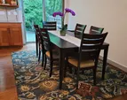 a spacious dining area for your guests and family to enjoy