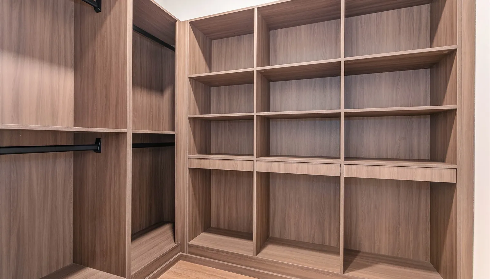 Primary walk-in closet.