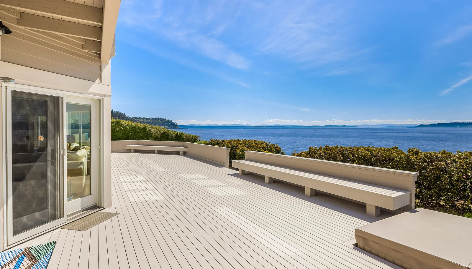 Incredible waterside deck looking SE here. Incredible waterside deck looking SE here.