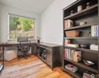 Flexible use room on the main floor overlooking the garden, ideal for office or studio.