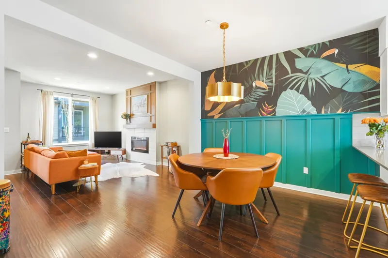 Open concept, seamlessly connecting the kitchen to the main living areas.