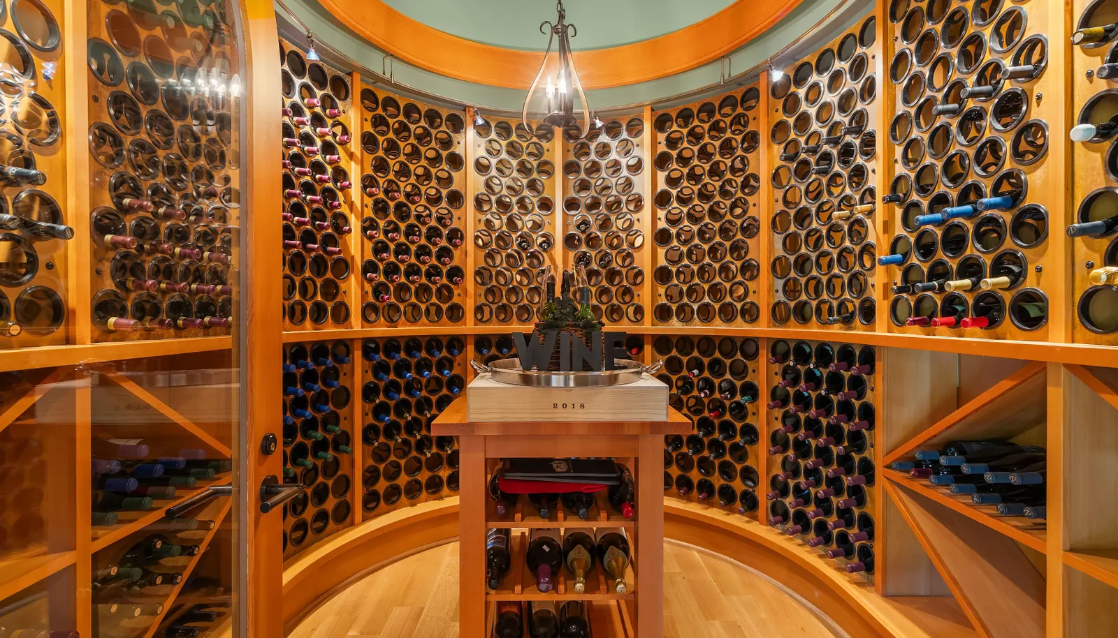 The climate controlled wine cellar just off the dining room. There is a side door just off the cellar so your wine deliveries can be left just feet from the cellar