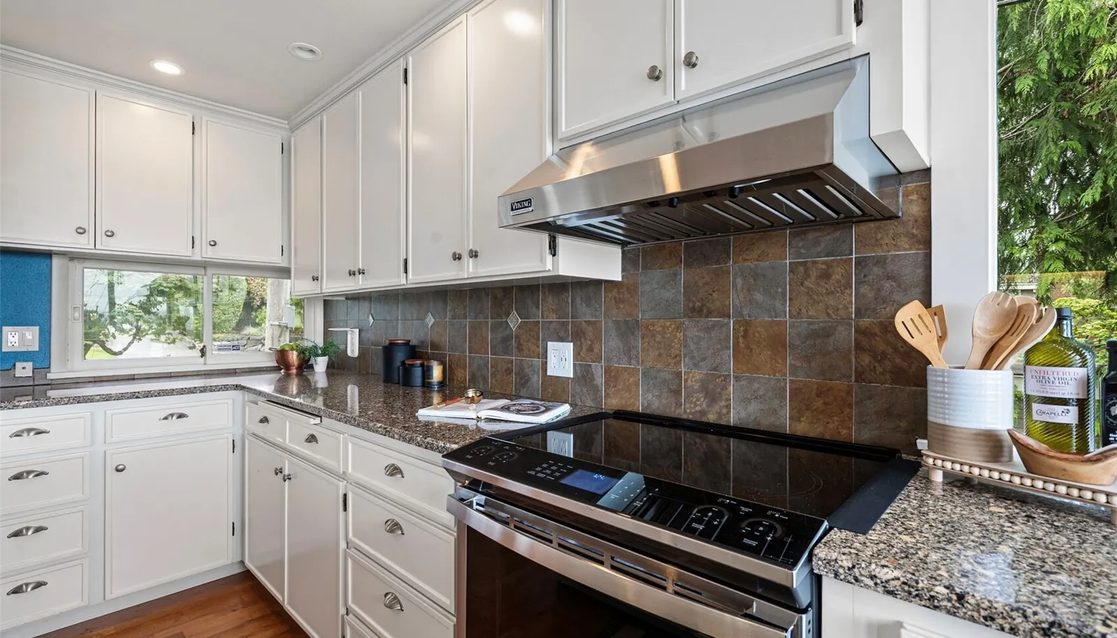 Electric induction range but has gas available if you prefer.