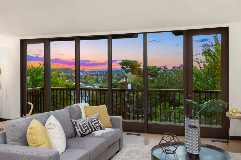 The home has been upgraded with sound-dampening windows.