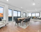 Showroom units Kitchen & Dining Room. Finishes vary by unit. Furniture not included in sale.
