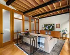 This space is on the garden side of the home and is the perfect den for watching TV, movies and The World Cup!