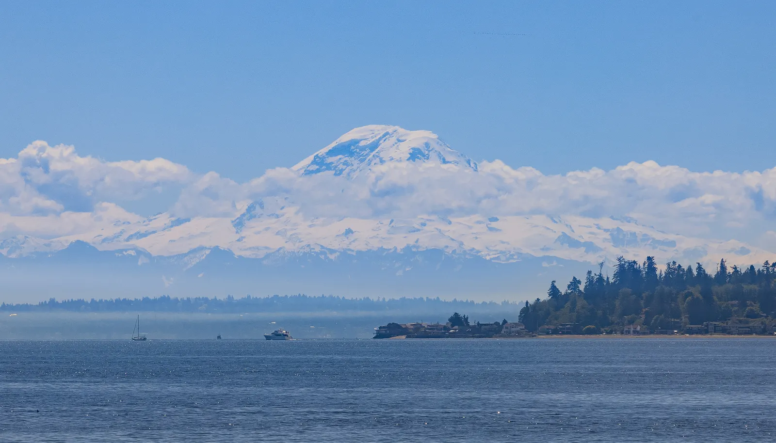 Iconic Mt. Rainier front and center. Iconic Mt. Rainier front and center.