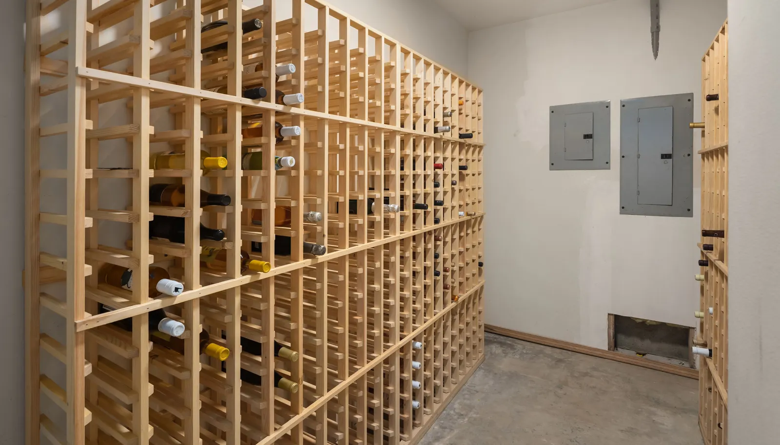 Wine room.