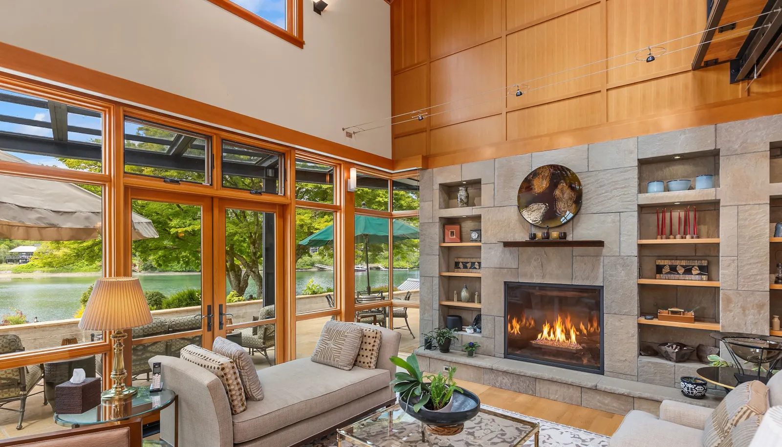 Light floods the spaces while warm wood finishes create a sense of connectedness to the Pacific Northwest