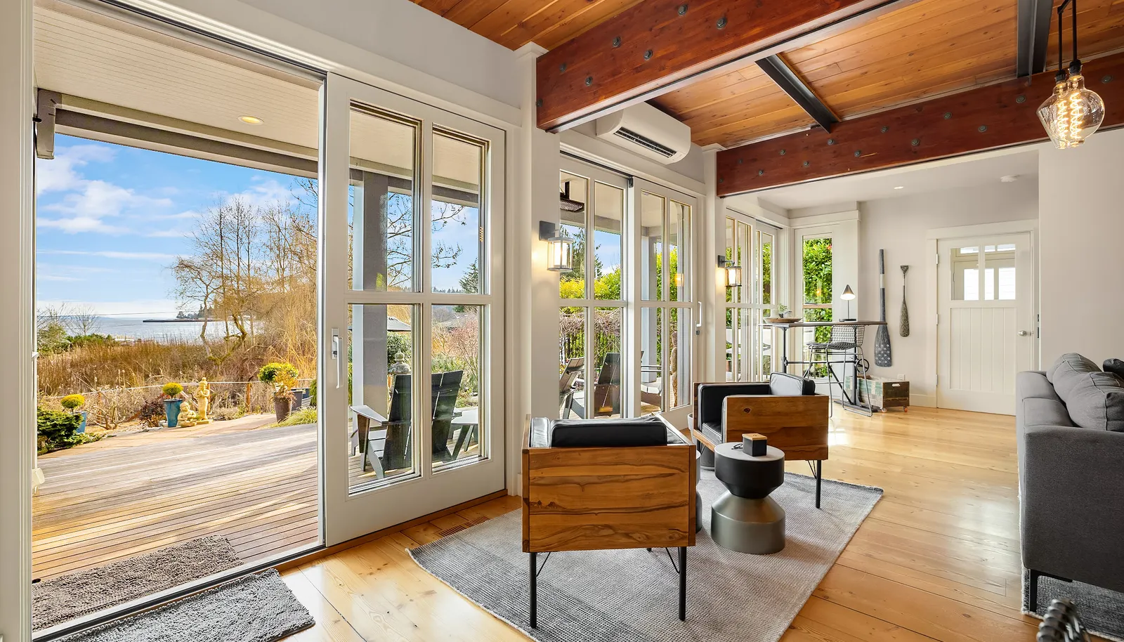 The interior of this stunning home is absolutely delightful.