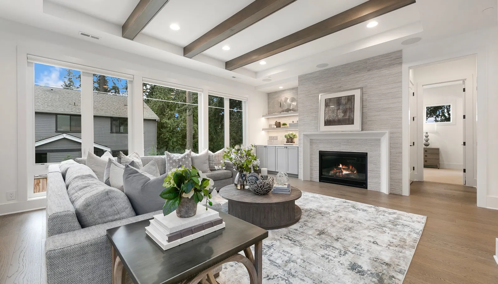 Open and light filled area.