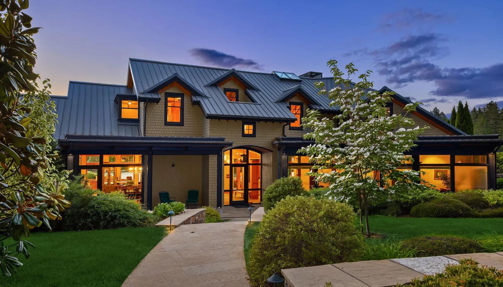 Waterfront Elegance where traditional design meets contemporary drama.