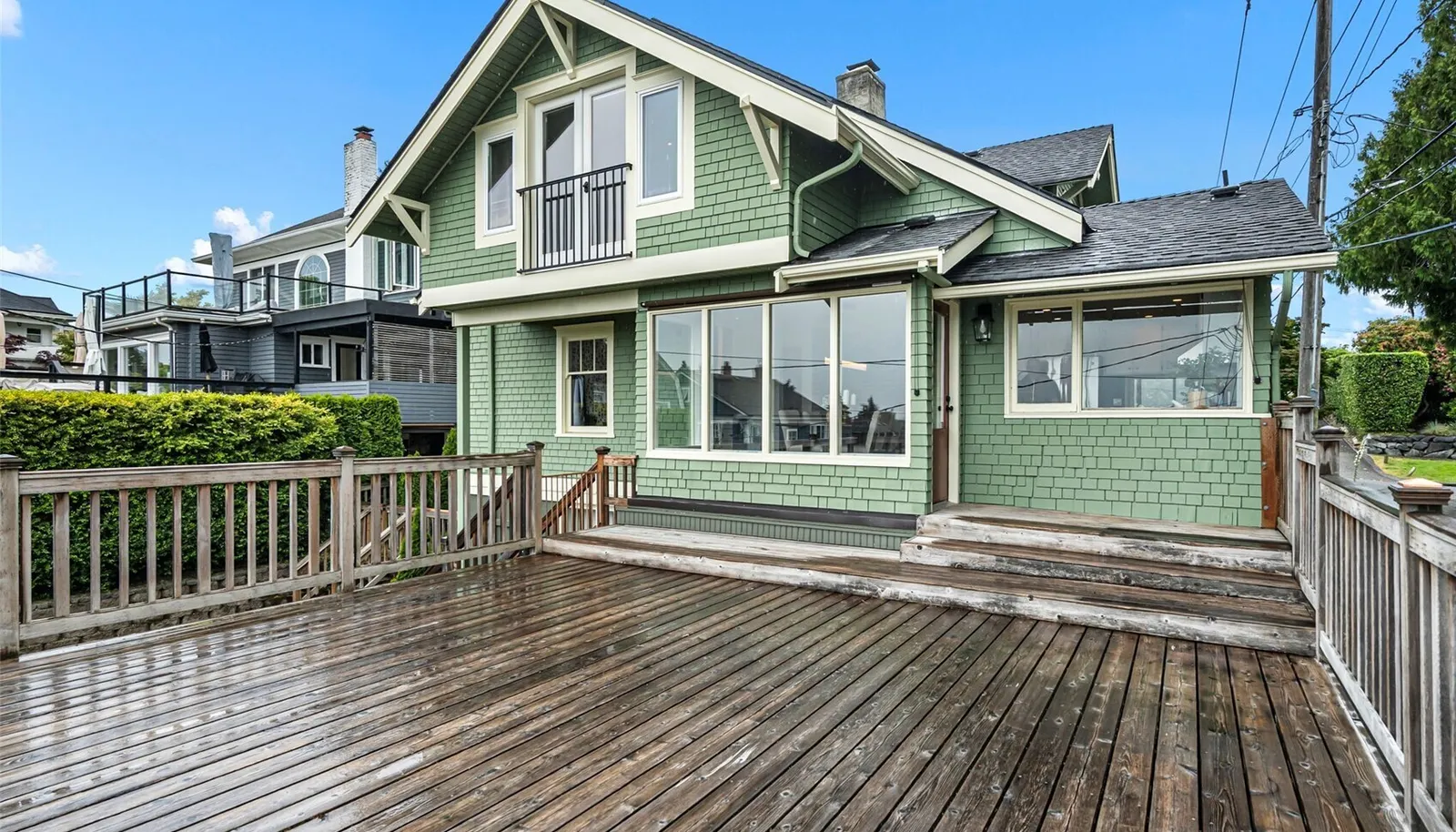 Puget Sound Views from this expansive deck.