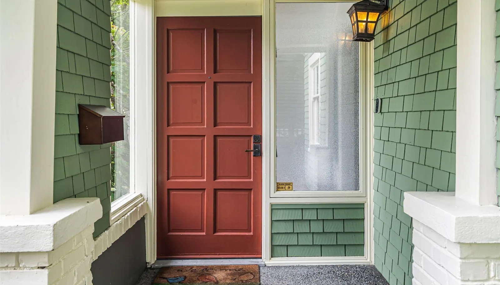 Covered porch front entrance