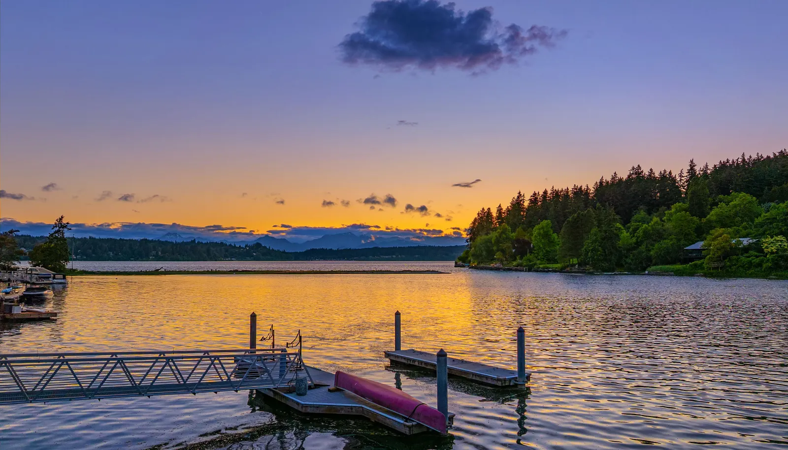 Nothing like sitting on the dock at sunset