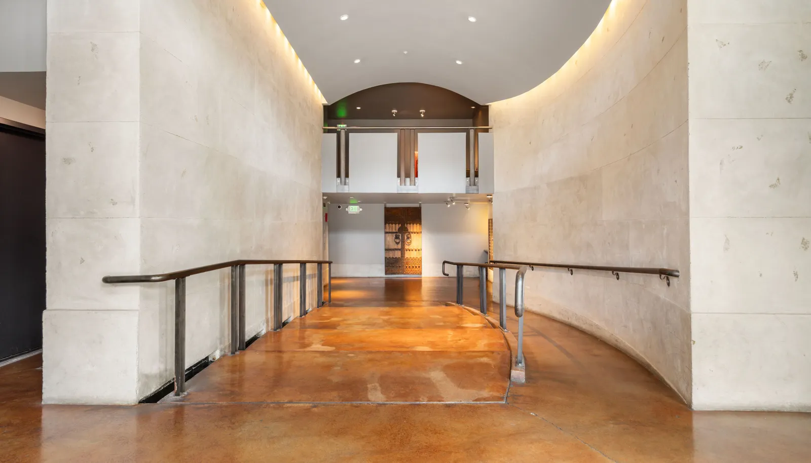 Upon entry you feel the warmth and privacy of the building.